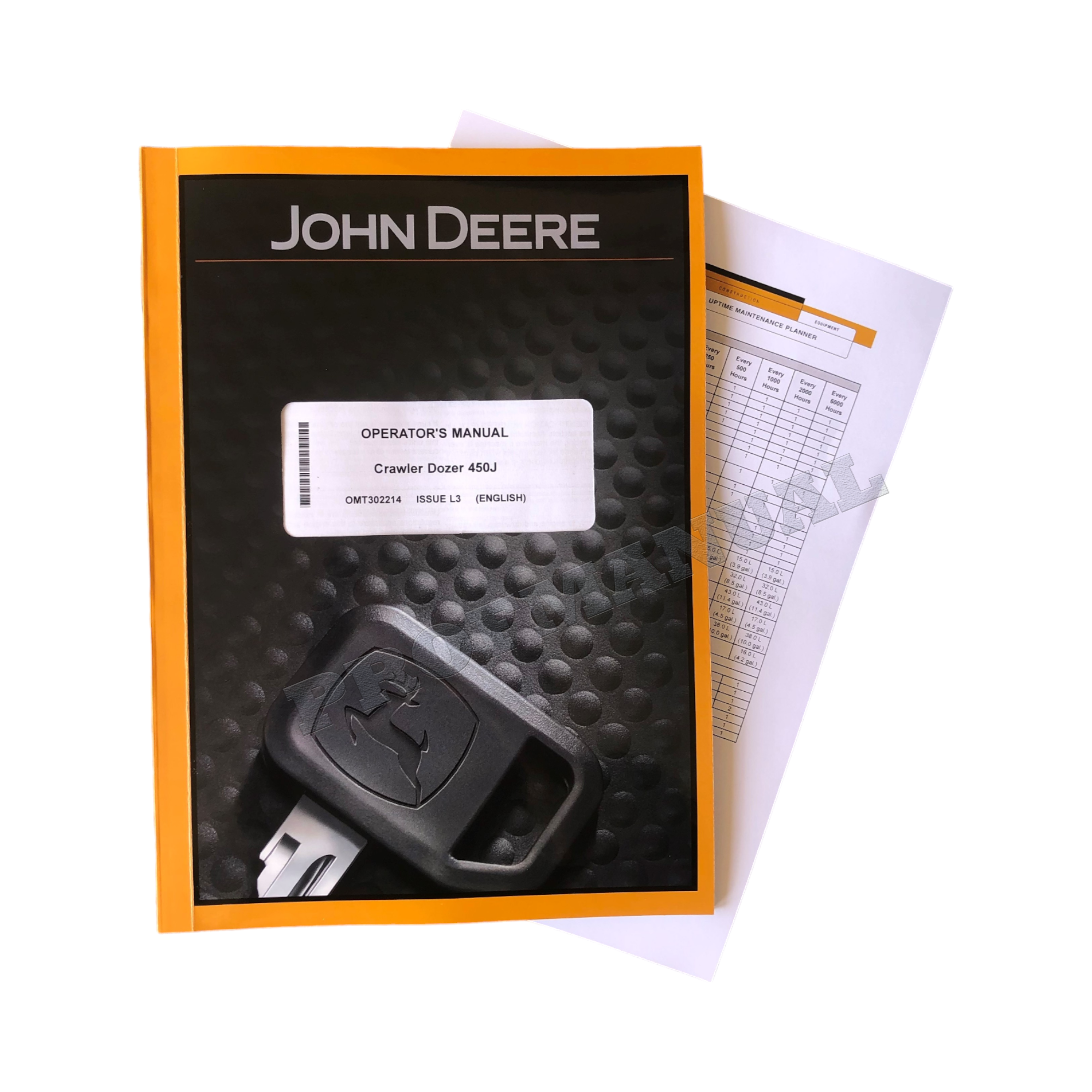 MANUAL DEL OPERADOR DE LA TOPADORA SOBRE ORUGAS JONH DEERE 450J + ¡BONIFICACIÓN! 