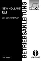 New Holland 548 Bale Command Plus Betriebsanleitung