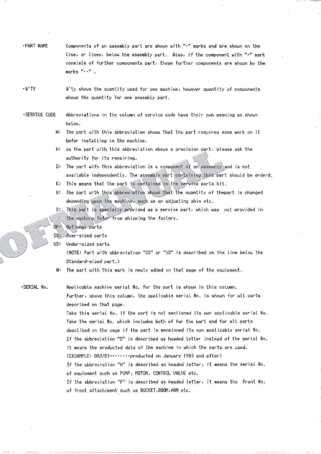 HITACHI UH053M Excavator Parts Catalog Manual EP157-3-1