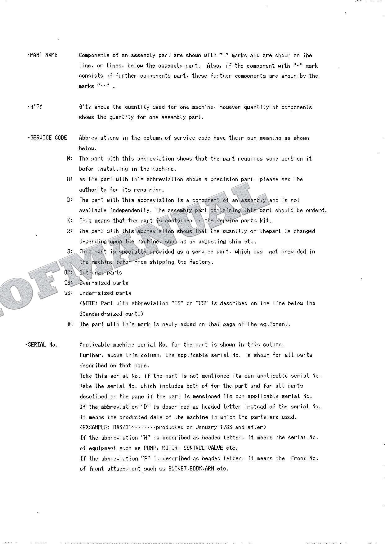 HITACHI UH053M Excavator Parts Catalog Manual EP157-3-1