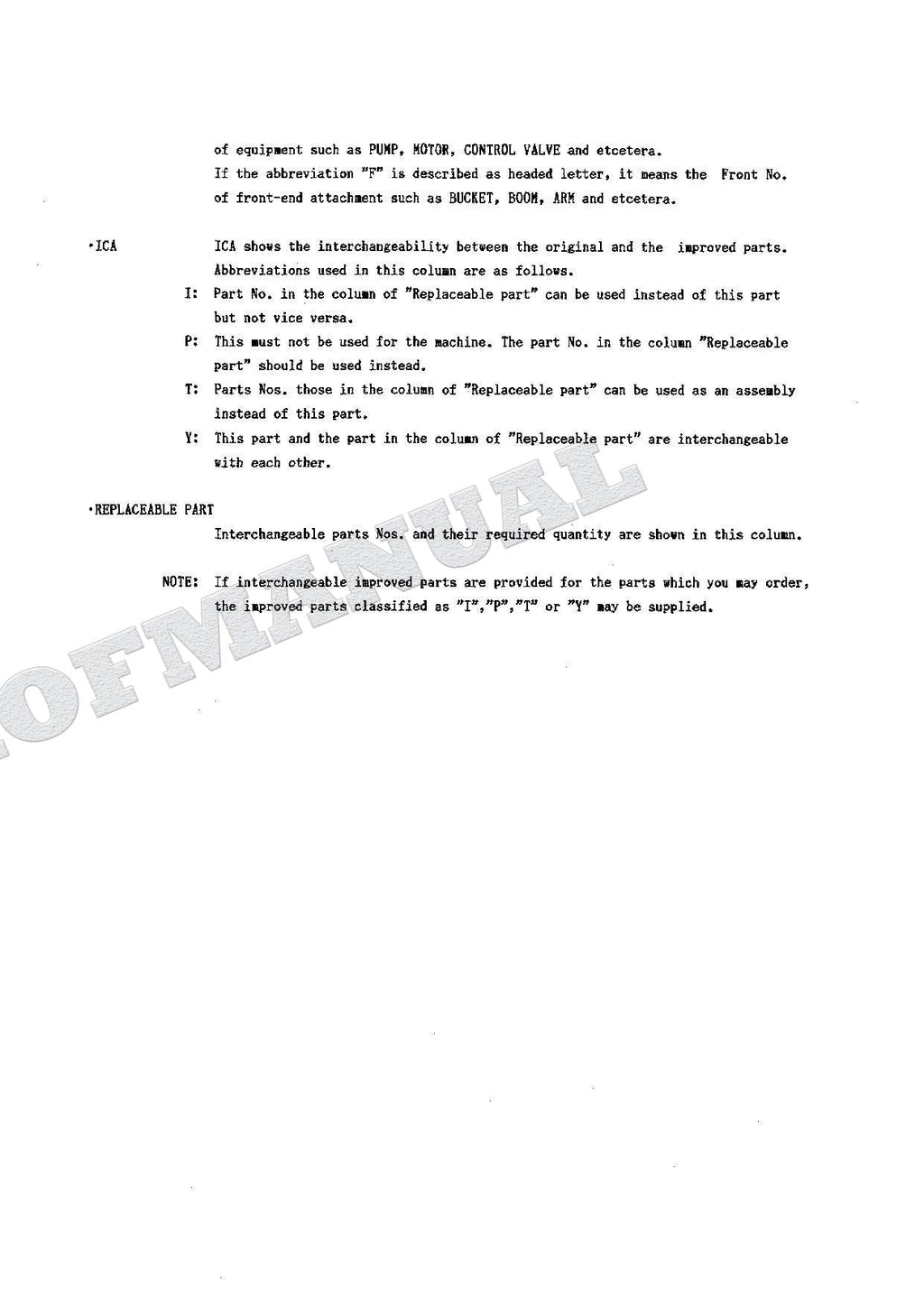 HITACHI EX60UR EX60URG Excavator Parts Catalog Manual