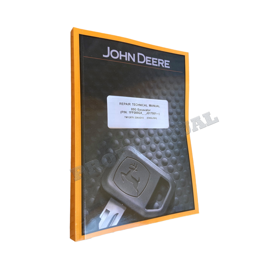 MANUAL TÉCNICO DE REPARACIÓN Y SERVICIO DE EXCAVADORA JOHN DEERE 85G TM12870 ¡+BONIFICACIÓN!
