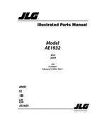Manual del catálogo de piezas del elevador de tijera JLG AE1932