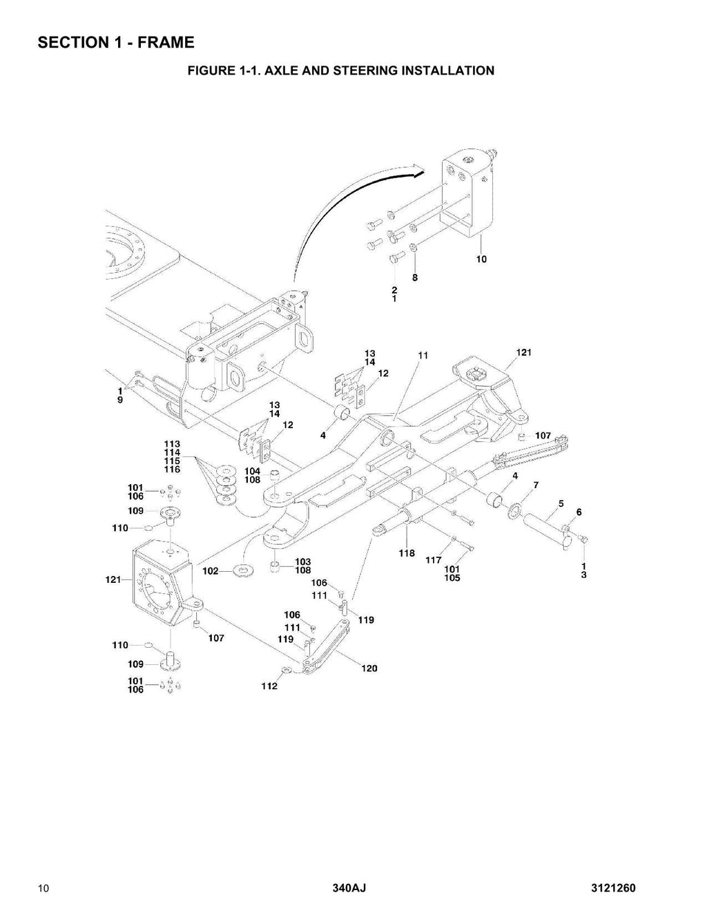 Manual del catálogo de piezas del elevador de tijera JLG 340AJ