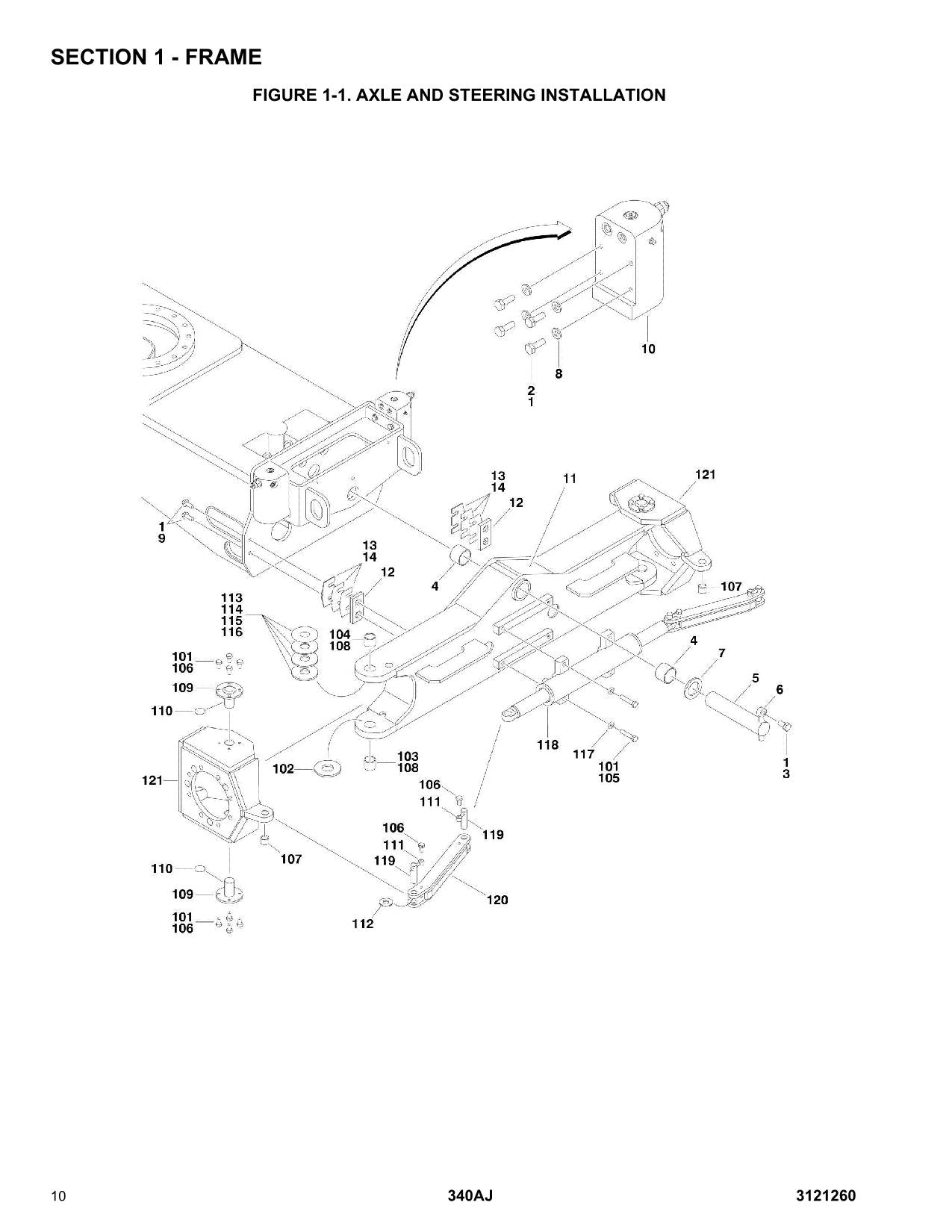 Manual del catálogo de piezas del elevador de tijera JLG 340AJ