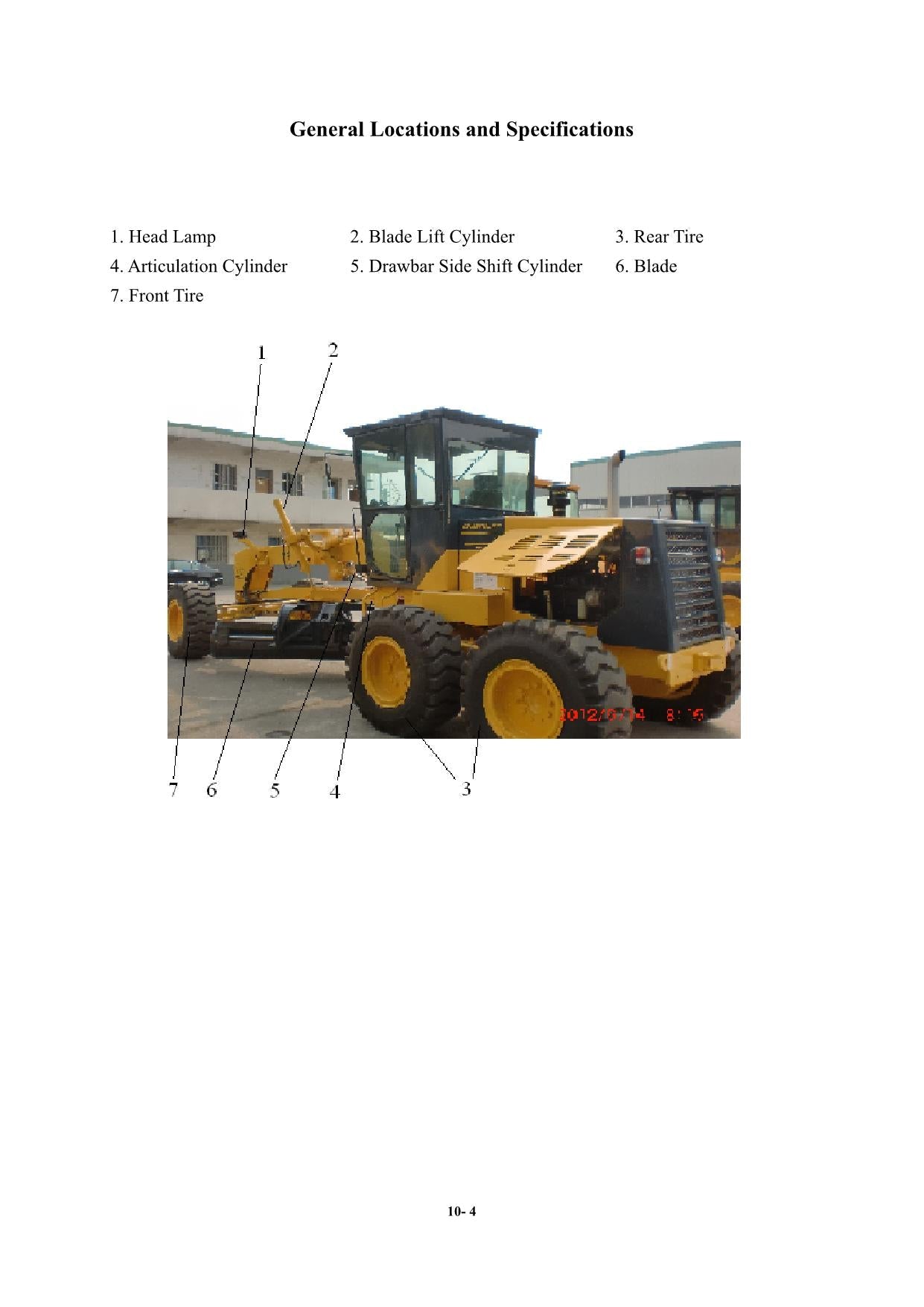 Hyundai HG130 MOTOR GRADER Operators Maintenance Manual