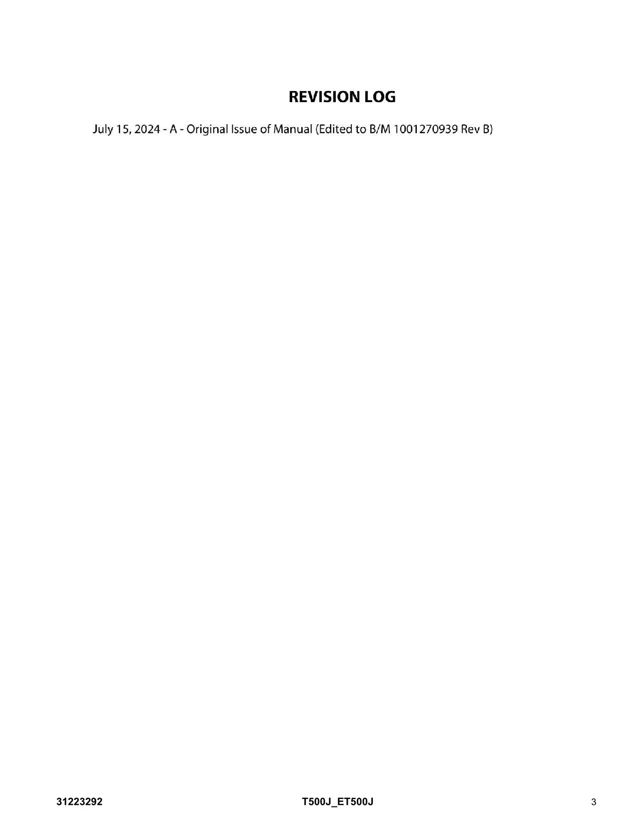 Manual del catálogo de piezas del elevador de pluma JLG ET500J T500J