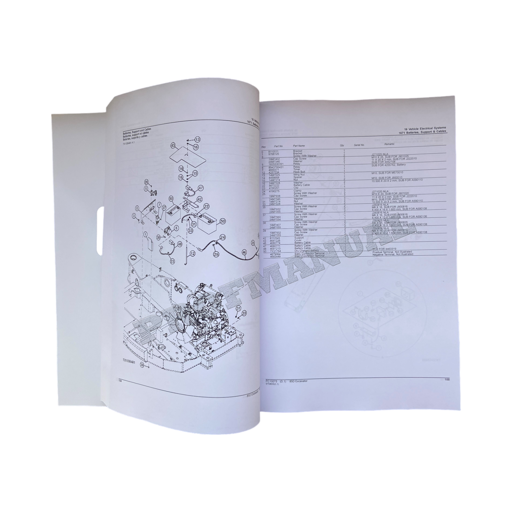 CATÁLOGO DE PIEZAS DE LA EXCAVADORA JOHN DEERE 85D MANUAL + ¡BONIFICACIÓN! 