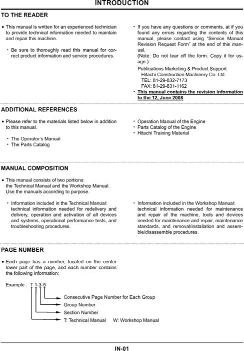 HITACHI ZAXIS 27U-2 30U-2 35U-2 EXCAVATOR SERVICE MANUAL