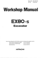 HITACHI EX80-5 Excavator Workshop Service Manual