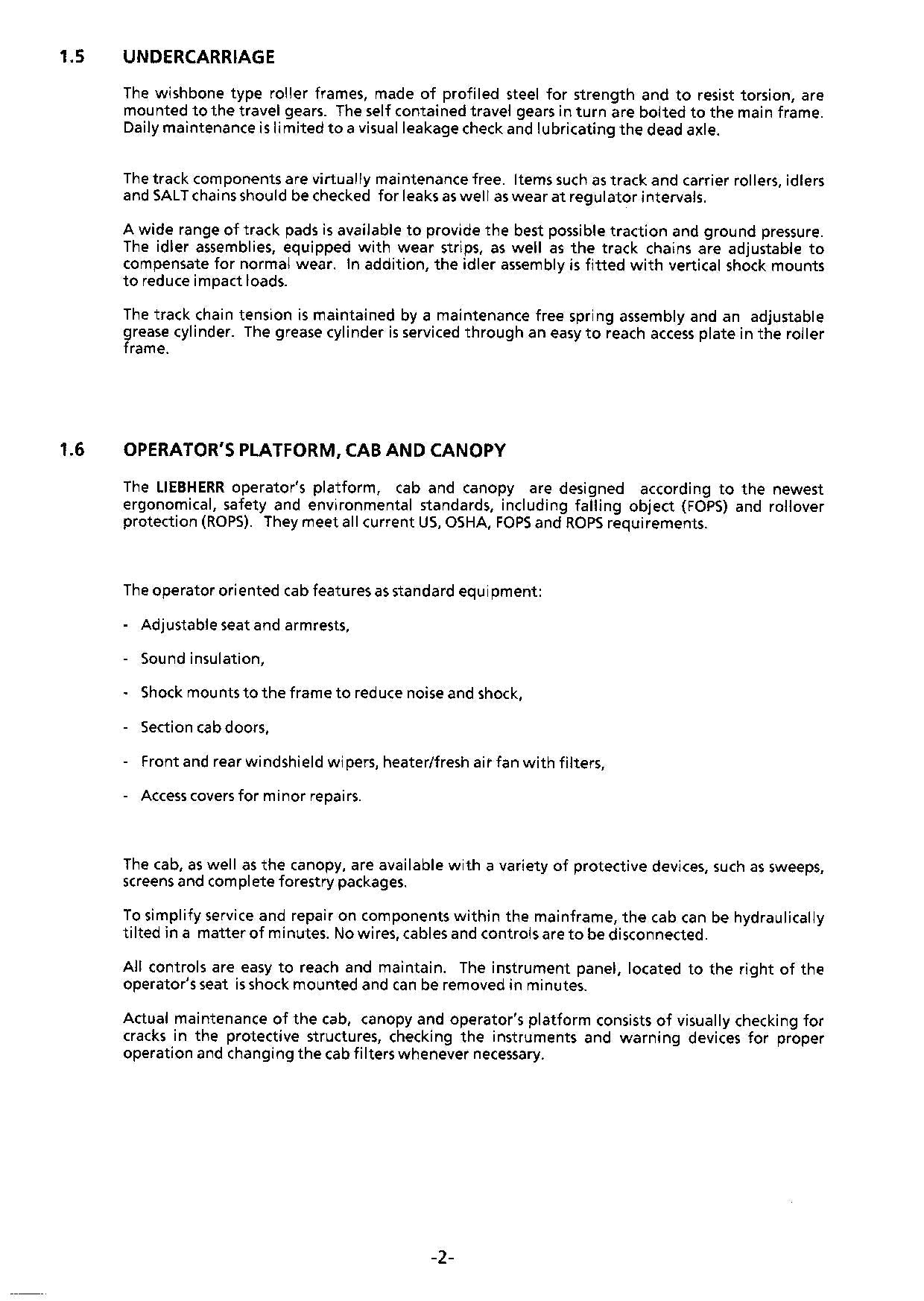 Liebherr PR721 C Dozer Operators manual
