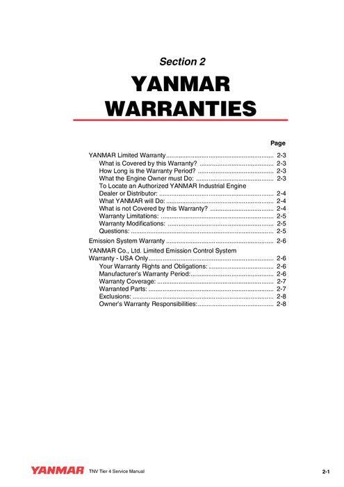 HITACHI 3TNV 4TNV ENGINE SERVICE MANUAL 0BTN4G00200