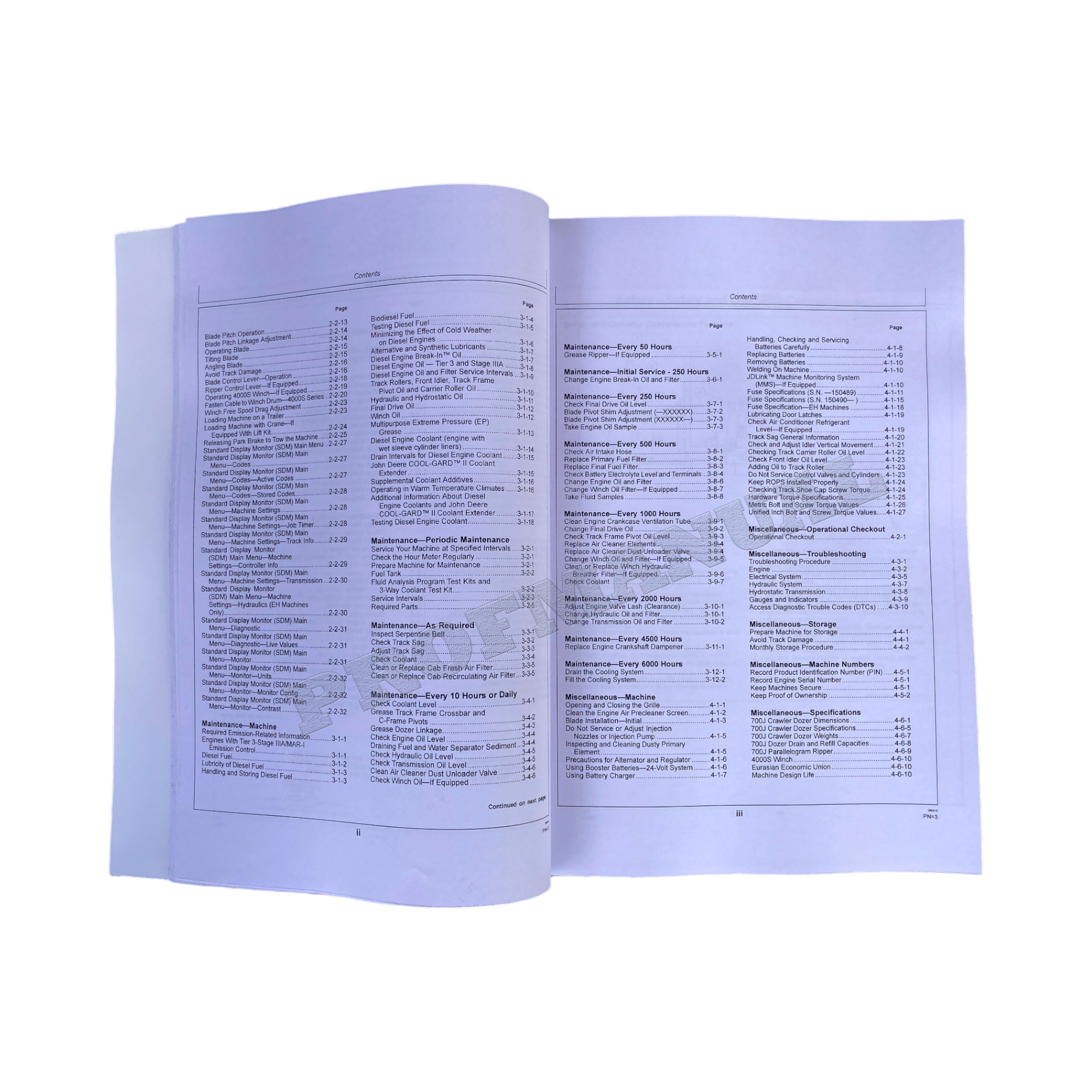 MANUAL DEL OPERADOR DE LA TOPADORA SOBRE ORUGAS JONH DEERE 700J + ¡BONIFICACIÓN! 