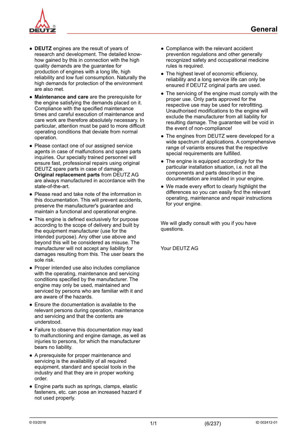 Deutz Hitachi TD TCD 2.9 L4 Engine Wheel Loader Workshop Manual