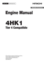 Hitachi 4HK1 Tier 4 Engine  FULL Service manual