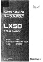 Hitachi LX50 Cab Angling Plow Others Loader Parts Catalog Manual SN 00101-up