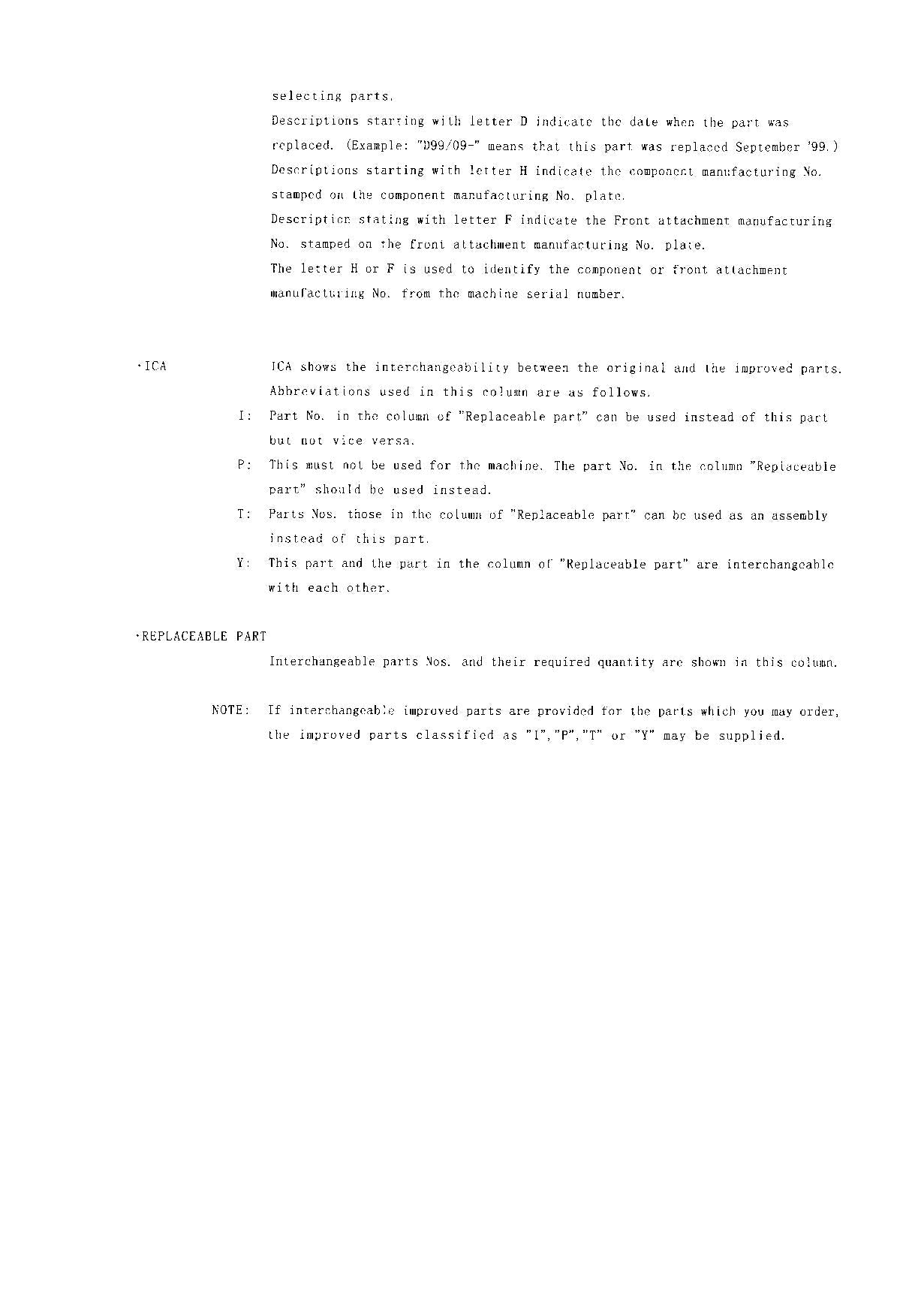 Hitachi LX70-5 Wheel Loader Parts Catalog Manual SN 005101-up