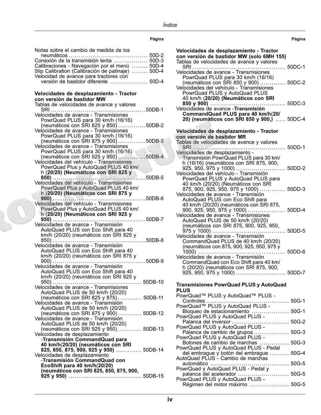 John Deere s 6M 145 - 185 MW 6MH 155 MW Tractor Manual del Operador MY2025