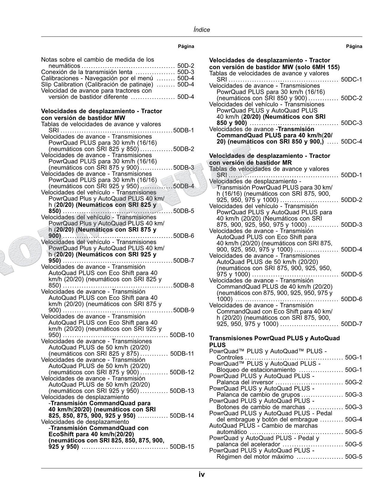 John Deere s 6M 145 - 185 MW 6MH 155 MW Tractor Manual del Operador MY2025