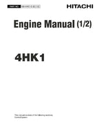 Hitachi 4HK1 6HK1 1-2 Engine Service manual