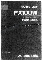 HITACHI FX100W Power Shovel Parts Catalog Manual