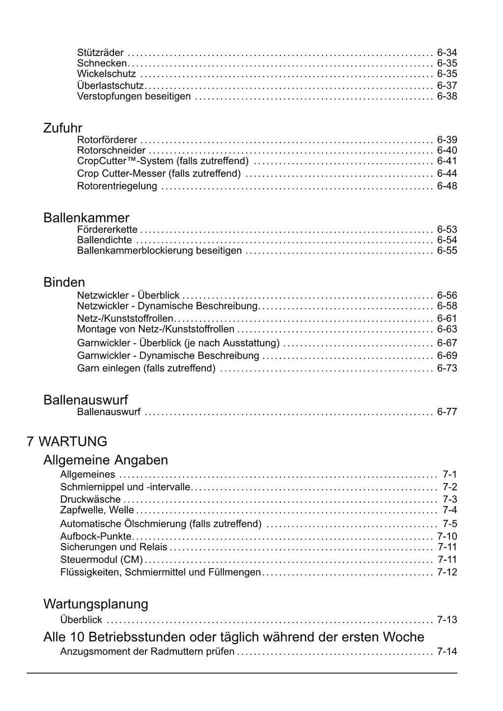 New Holland Roll Bar 125 Rundballenpresse Betriebsanleitung