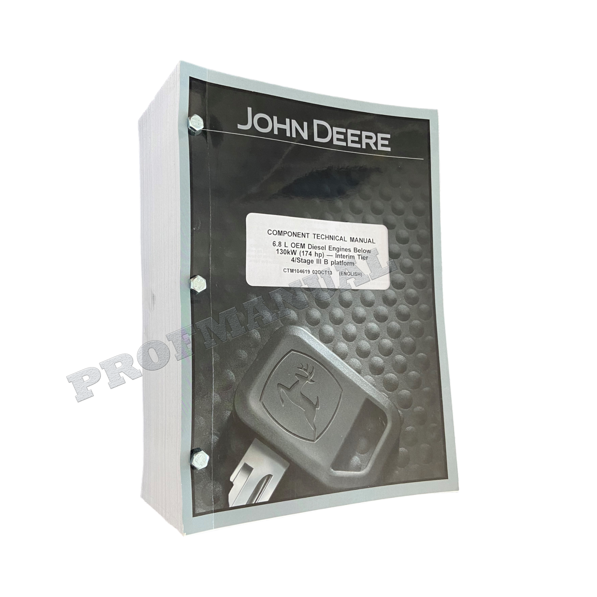 John Deere 6068 6.8L Engine Level 23 ECU REPAIR SERVICE MANUAL CTM104619