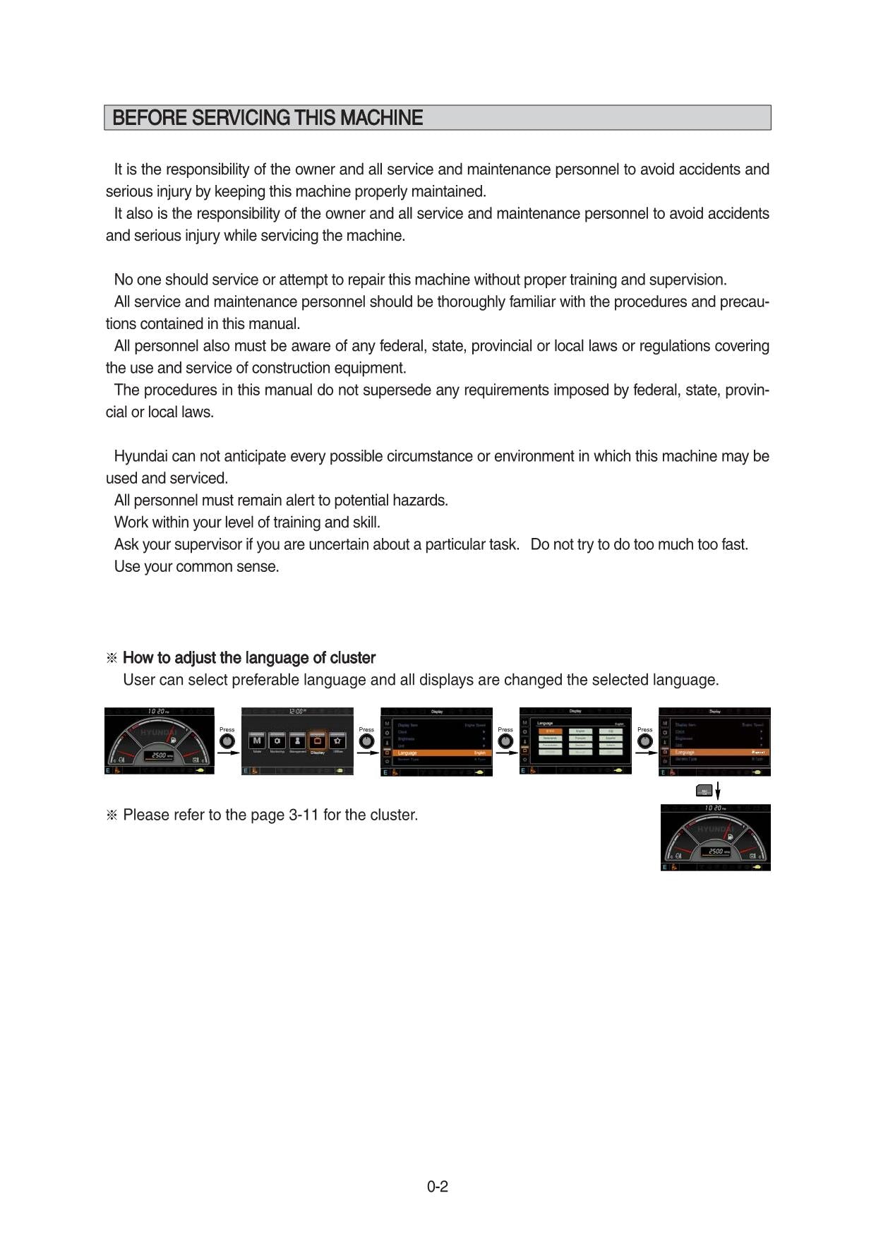 Hyundai R140LC-9 CRAWLER EXCAVATOR Operators User Manual