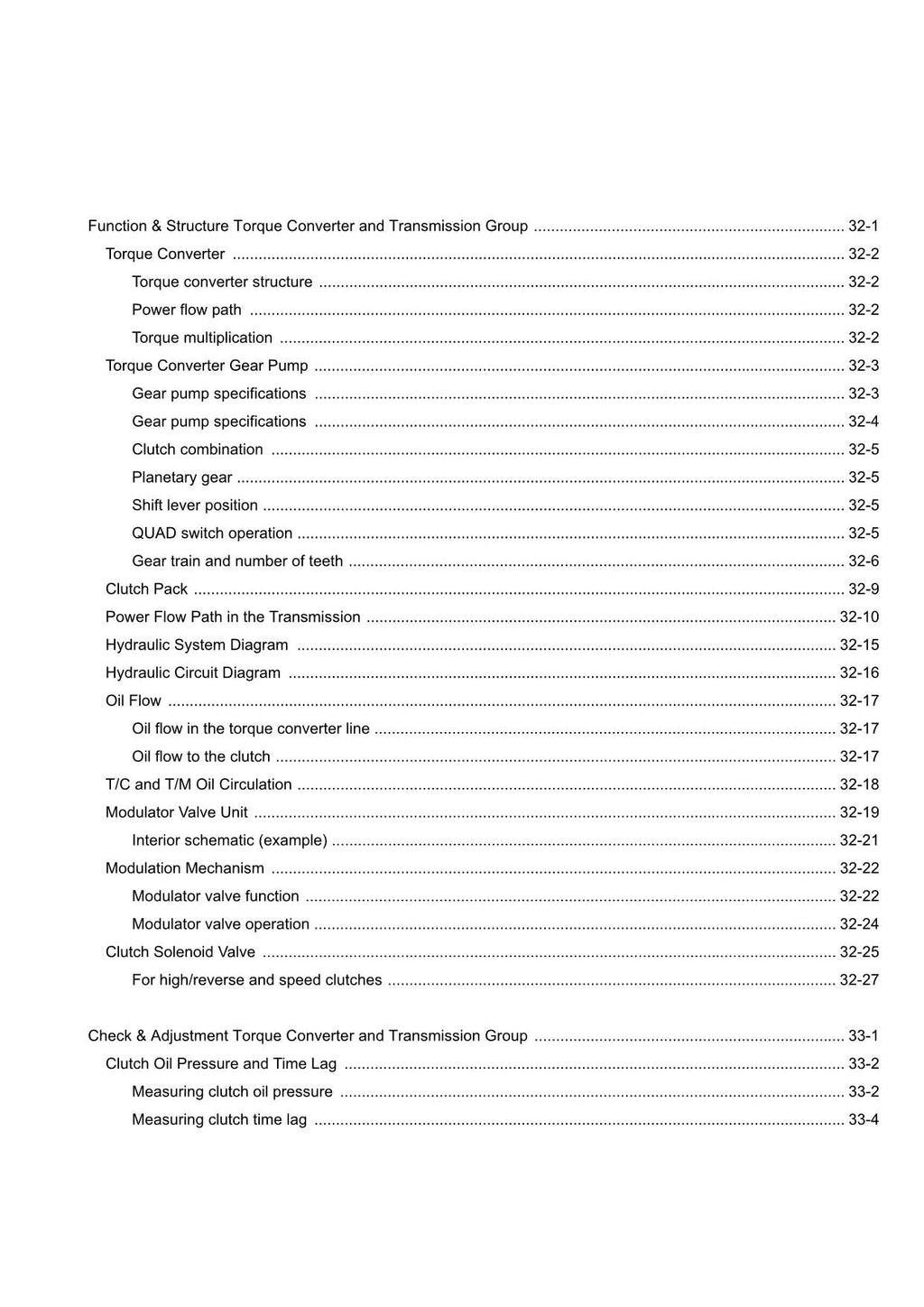 Hitachi ZW370-G Wheel Loader Technical Manual Operational Principle