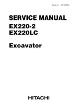 HITACHI EX220-2 EX220LC EXCAVATOR SERVICE MANUAL