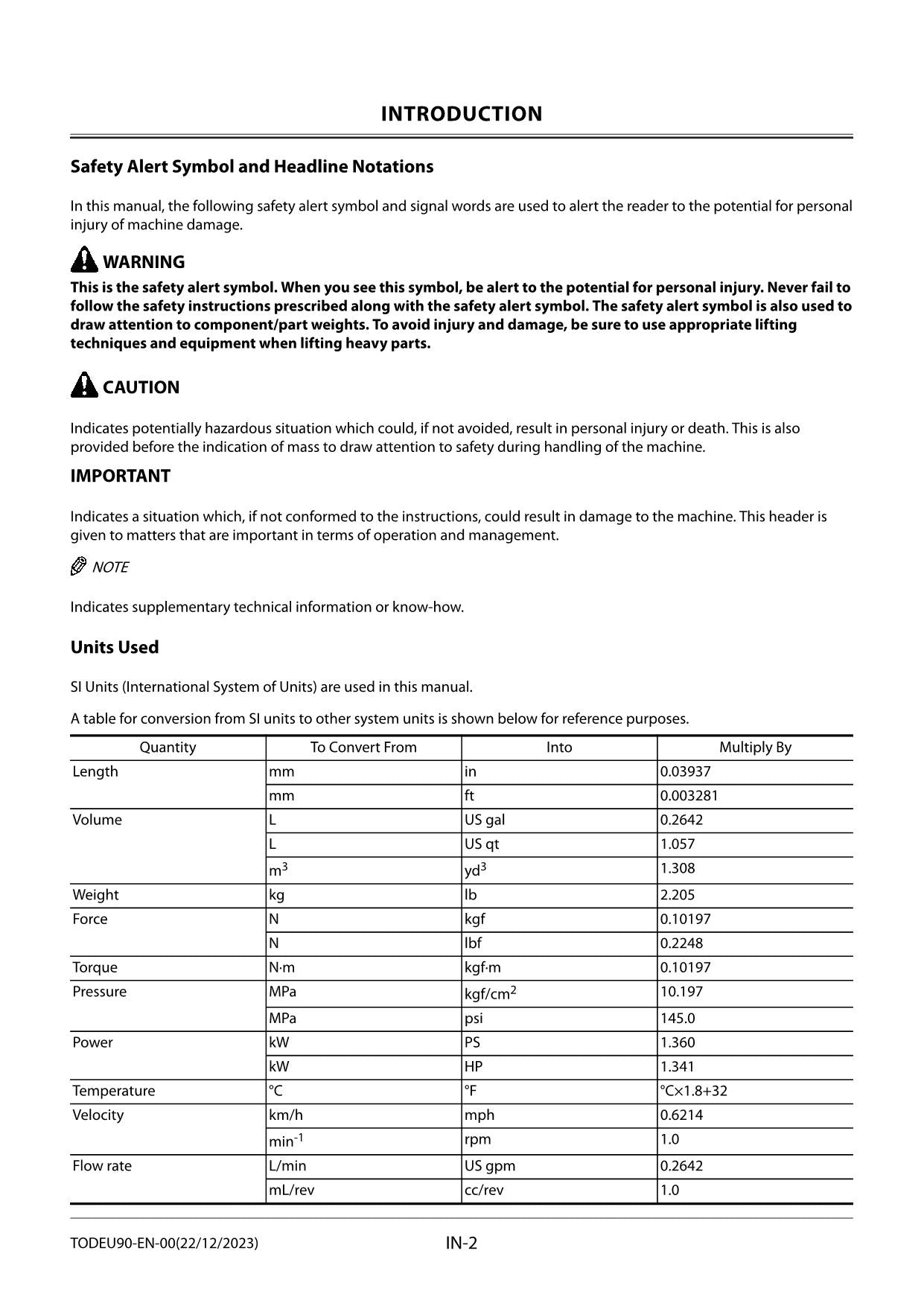 HITACHI ZX85USB-7 Excavator Operational Principle Technical Manual TODEU90-EN-00