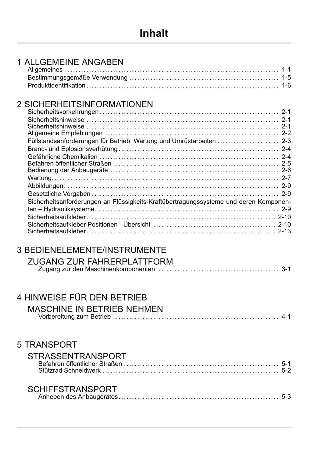 New Holland 420FI 440FI PLUS 470FI PLUS 490FI PLUS Schneidwerk Betriebsanleitung