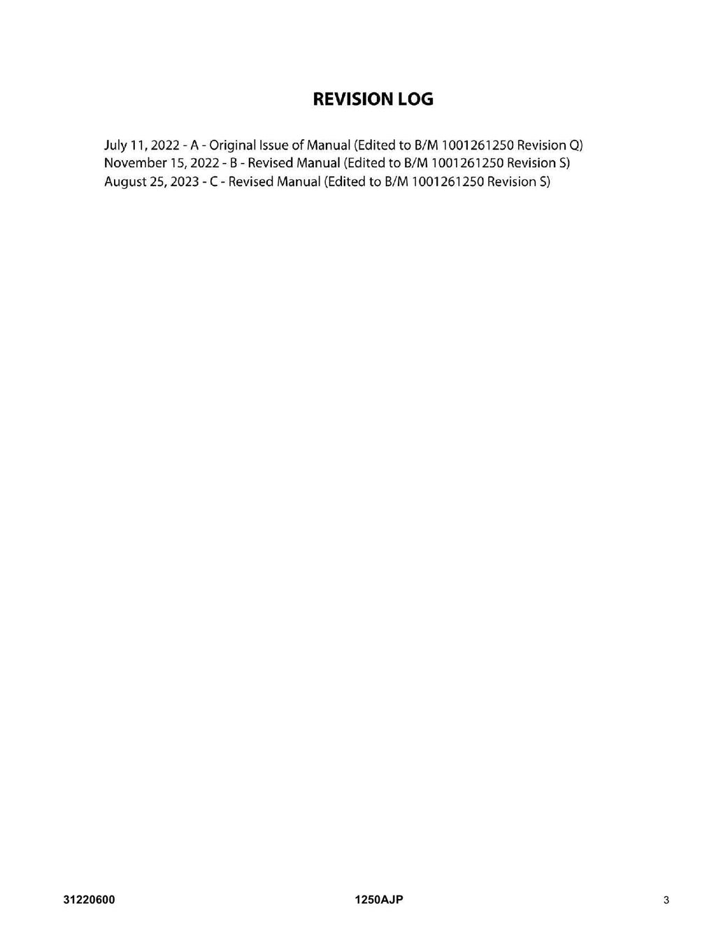 JLG 1250AJP  Boom Lift Parts Catalog Manual