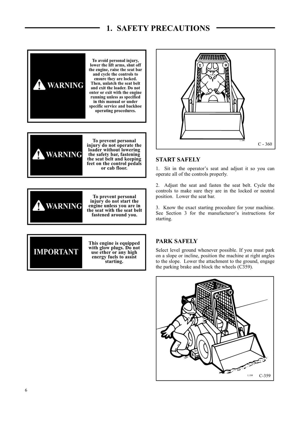 Hyundai HSL1200T SKID STEER LOADER Operators Maintenance Manual