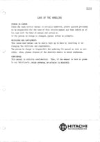 HITACHI UH04-2 Excavator Service Manual