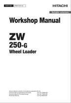 Hitachi ZW250-G Wheel Loader Workshop Manual
