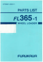 Hitachi FL365-1 Wheel Loader Parts Catalog Manual SN all