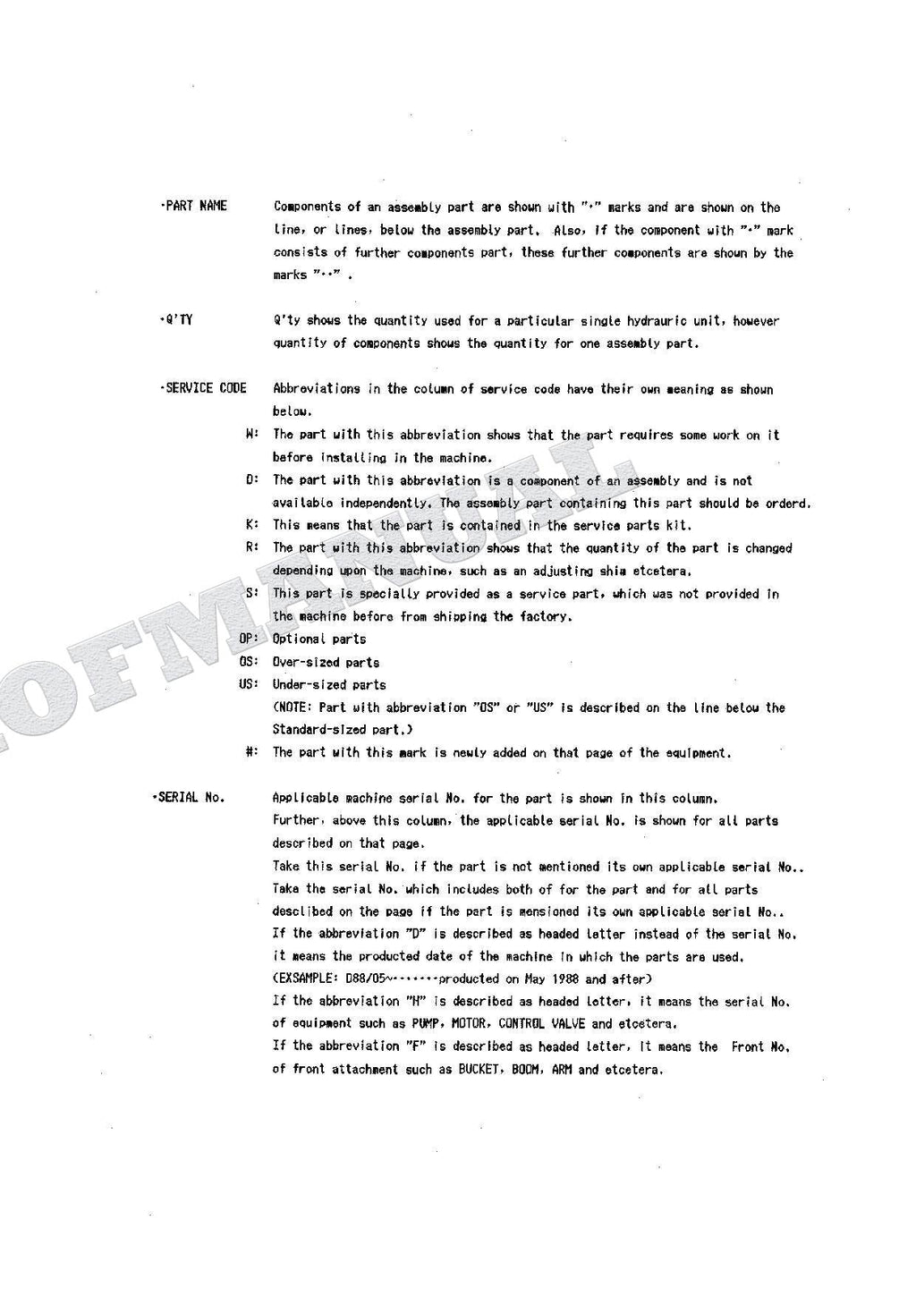 HITACHI EX160WD Equipment Component Excavator Parts Catalog Manual