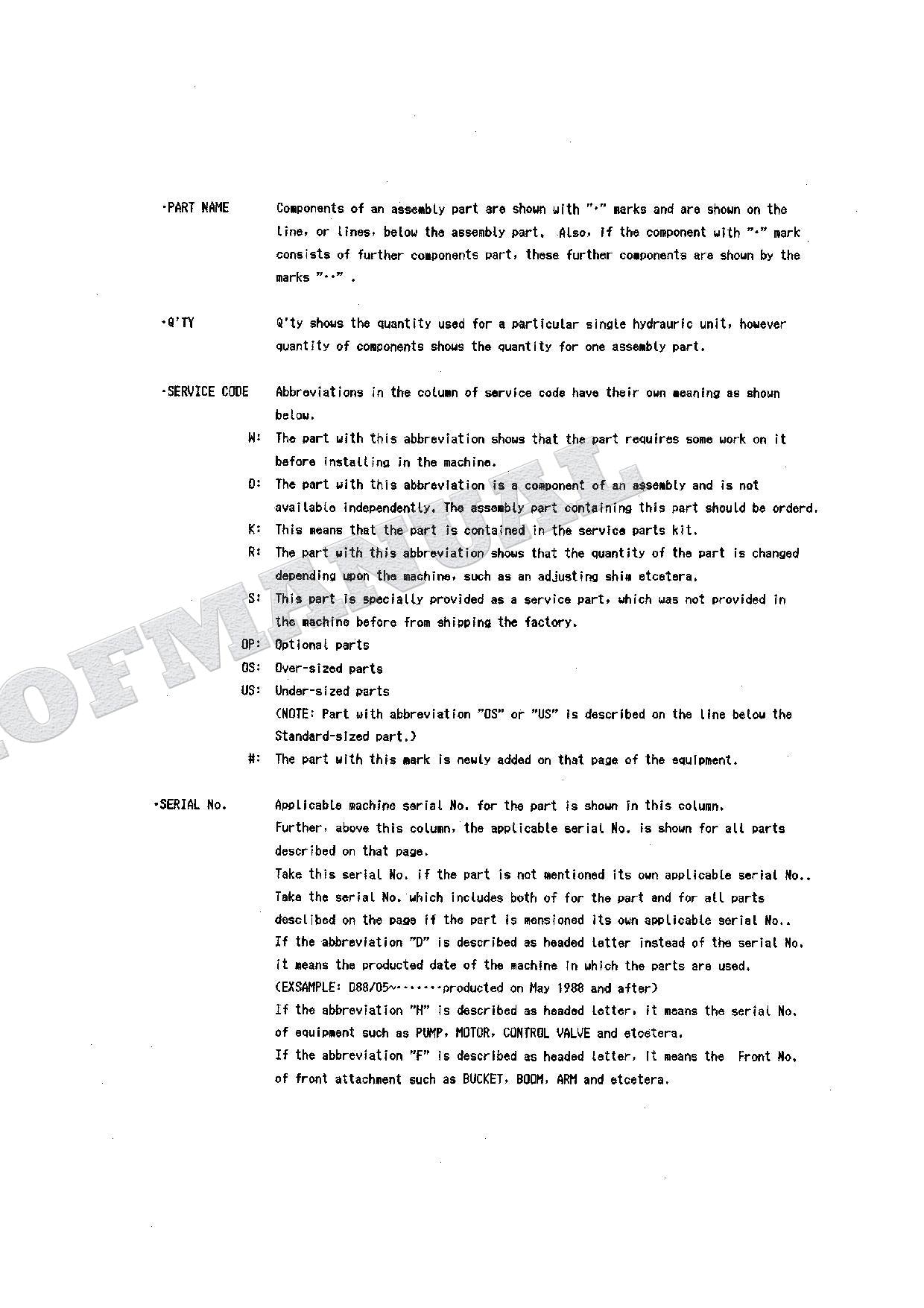 HITACHI EX160WD Equipment Component Excavator Parts Catalog Manual