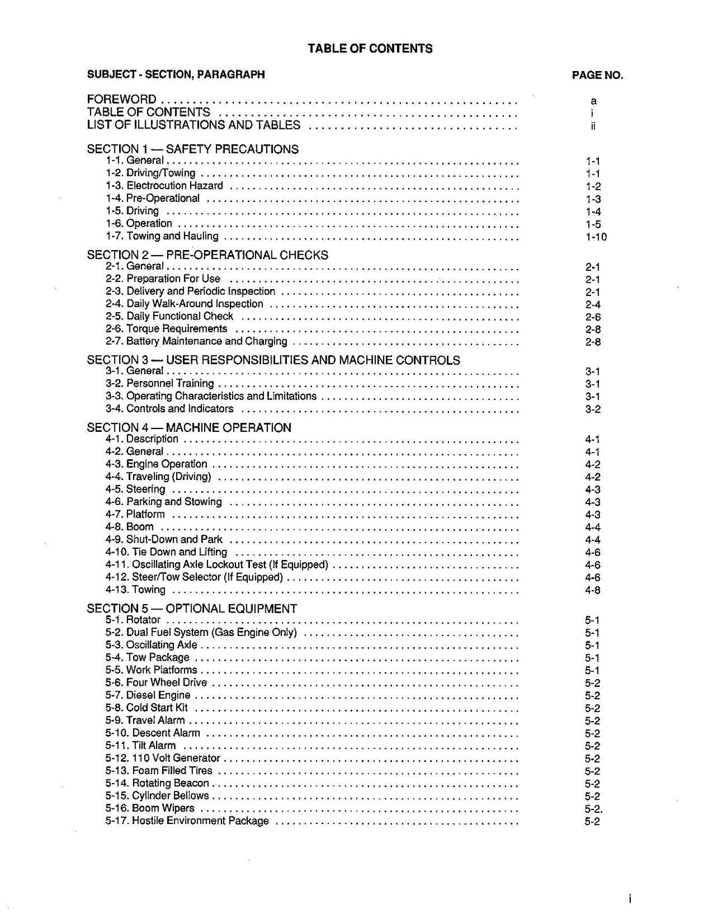 JLG 34HA Boom Lift Maintenance Operation Operators Manual