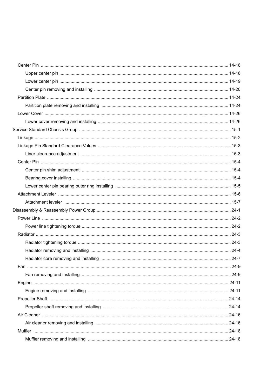 Hitachi ZW330 Wheel Loader Workshop Manual