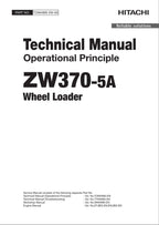 Hitachi ZW370-5A Wheel Loader Technical Manual Operational Principle