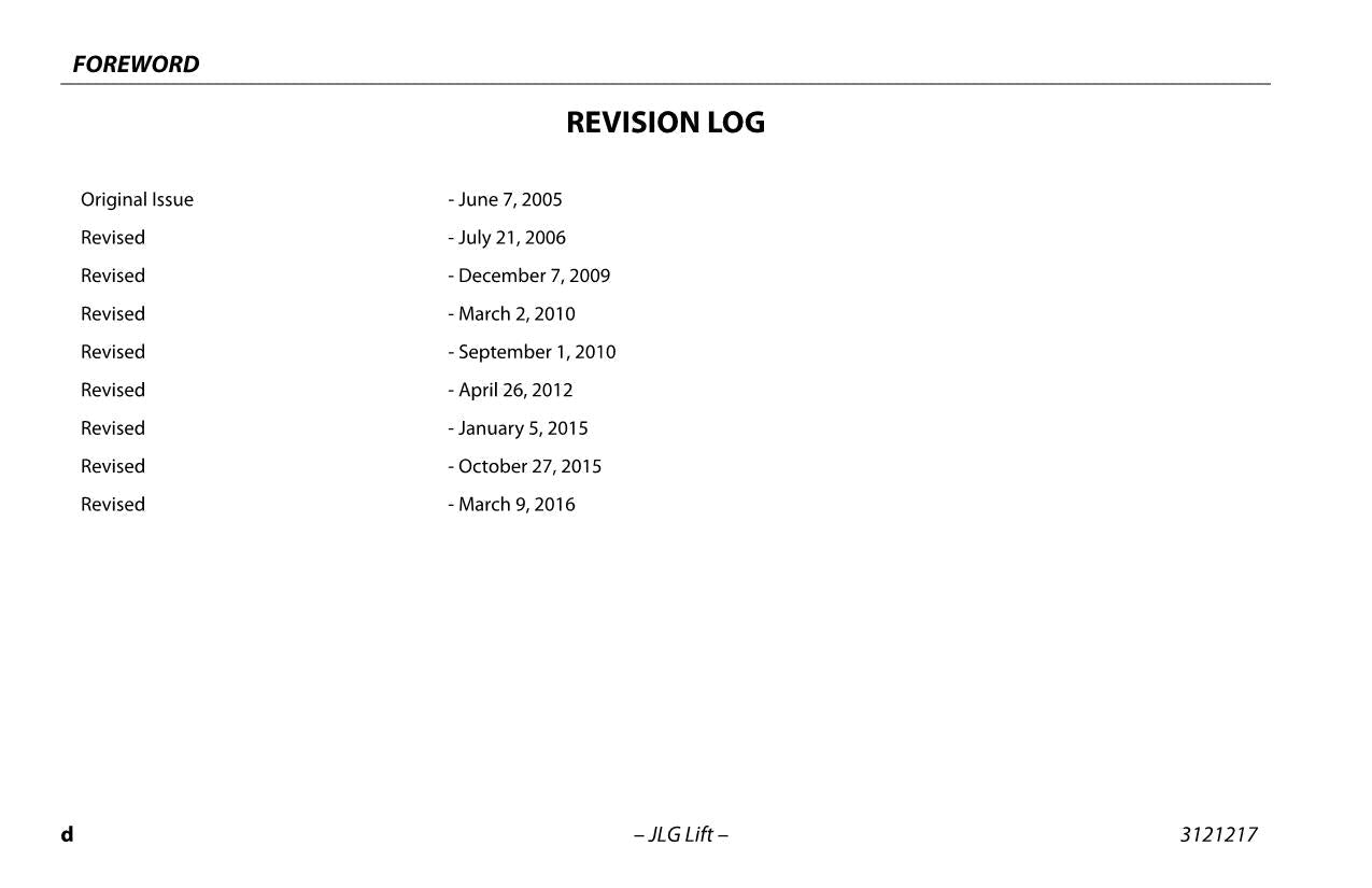 Manual del operador de plataformas elevadoras JLG E600 E600J E600JP M600 M600J M600JP 3121217