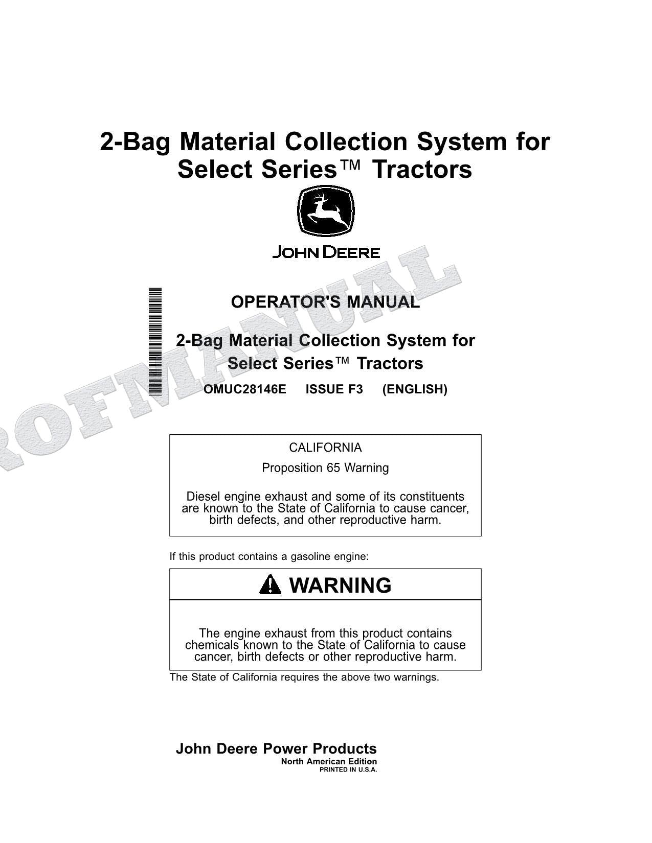 John Deere X330 X584 X390 X380 X370 Tractor Manual del Operador Español