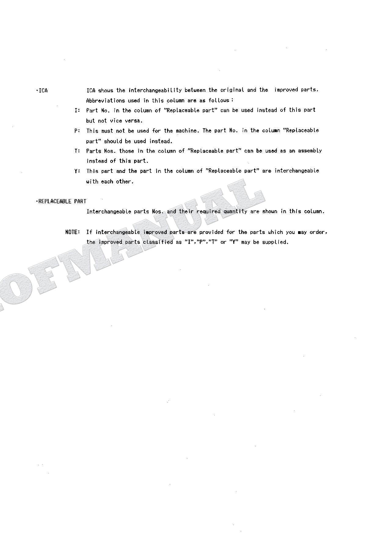HITACHI EX90 Equipment Component Excavator Parts Catalog Manual