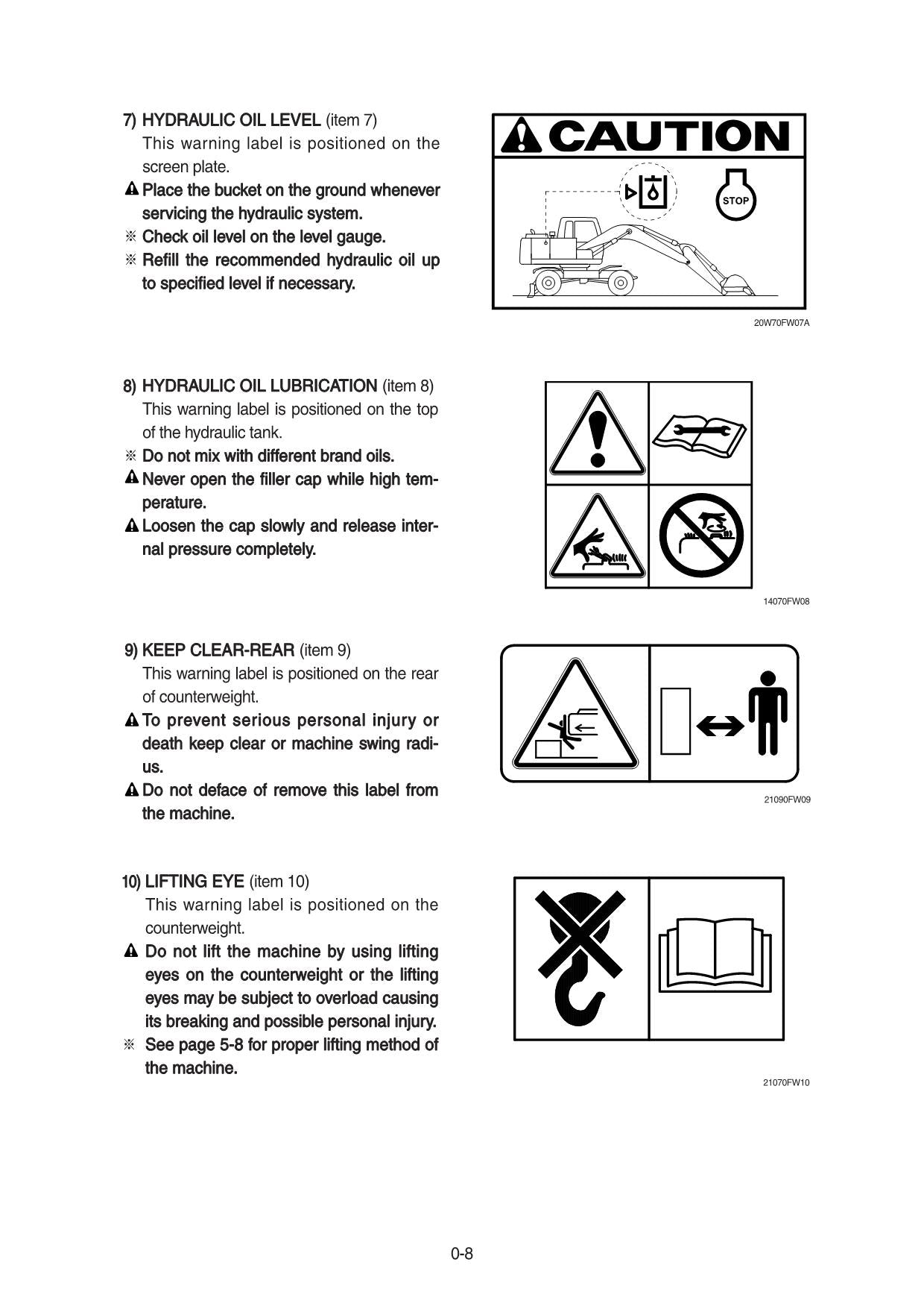Hyundai R140W-9A WHEELED EXCAVATOR Operators Maintenance Manual