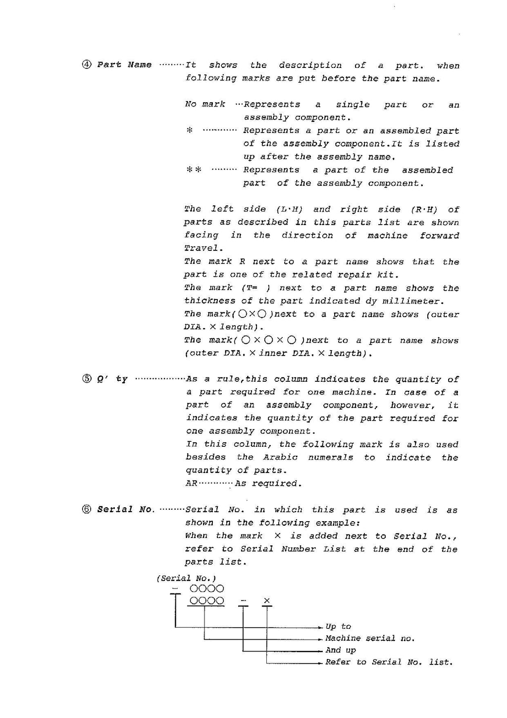 Hitachi FL365-1 Wheel Loader Parts Catalog Manual SN all