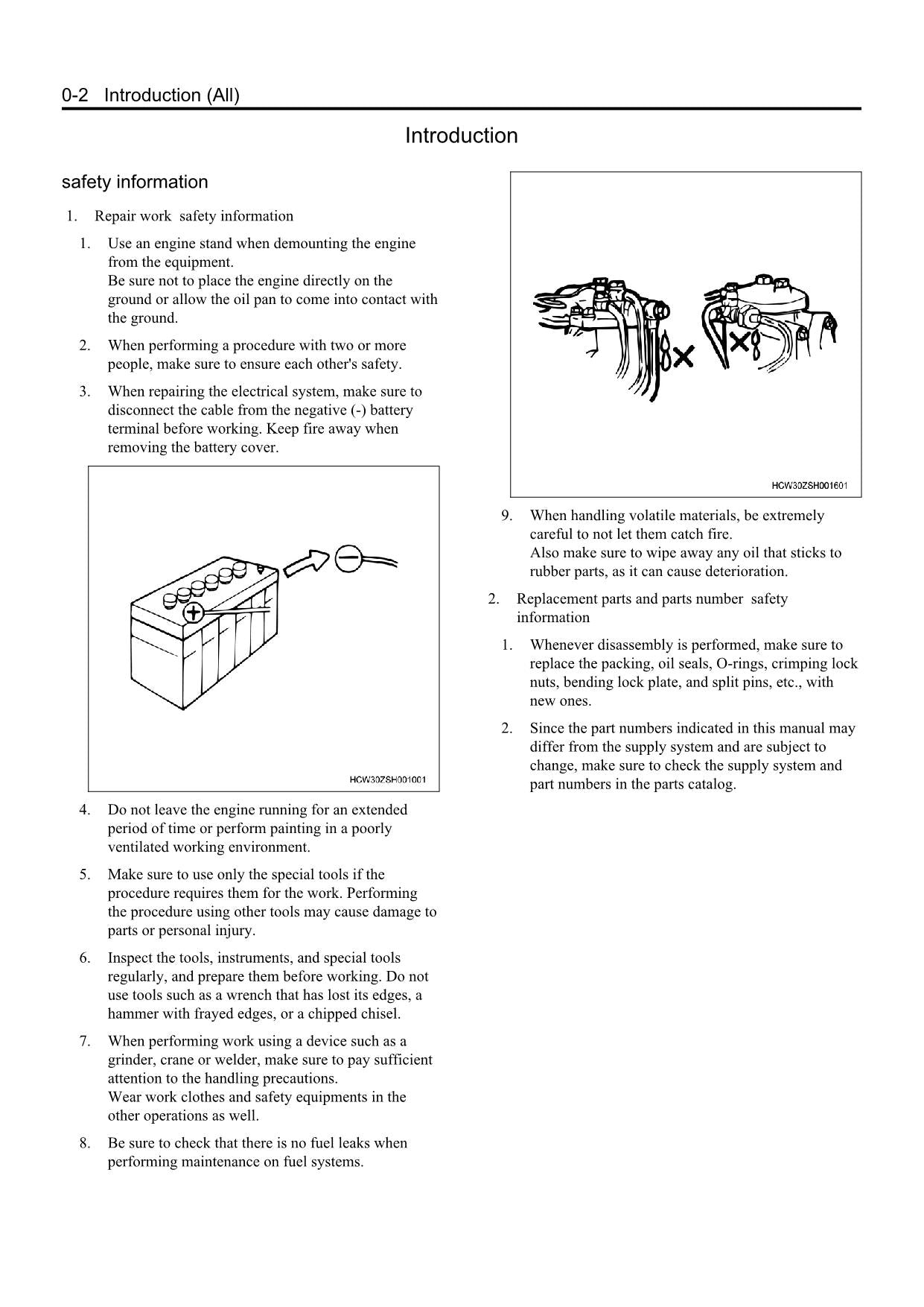 Hitachi 6WG1 Interim Tier 4 Compatible Wheel Loader Engine Manual