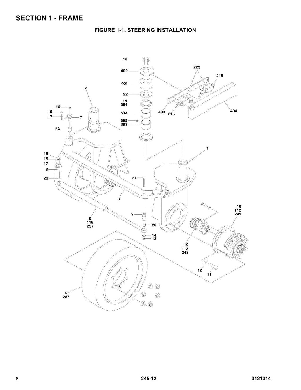 LIFTLUX 245-12 Scissor Lift Parts Catalog Manual