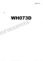 HITACHI WH073D Excavator Repair Service manual